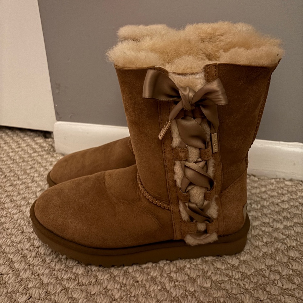 Brown Laced Ugg Boots